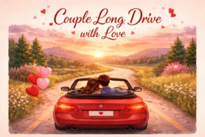 Couple Long Drive with Love Quotes : Make Every Mile Magical