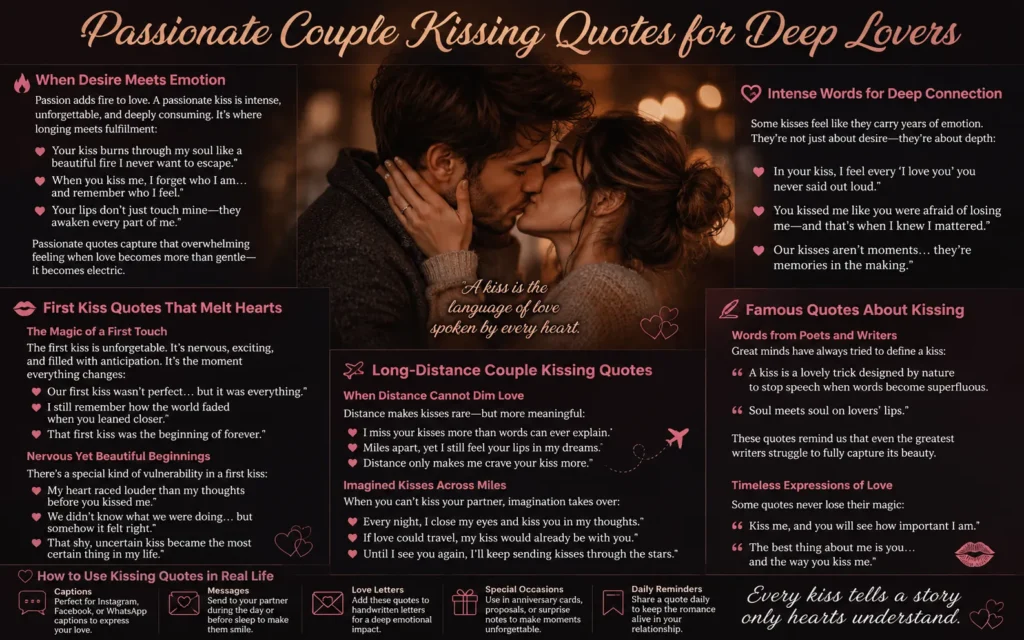 couple kissing quotes